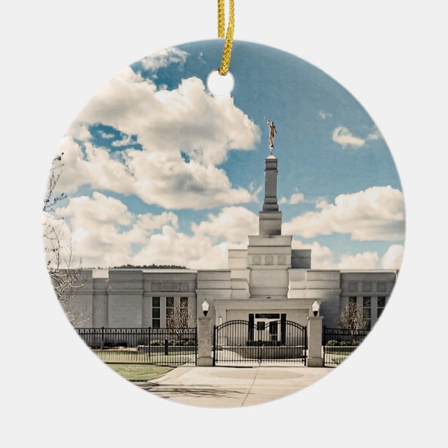 Medford Oregon Temple Ornament (Front)