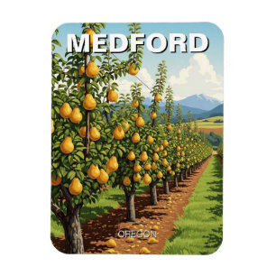 Medford Oregon Travel Postcard Magnet