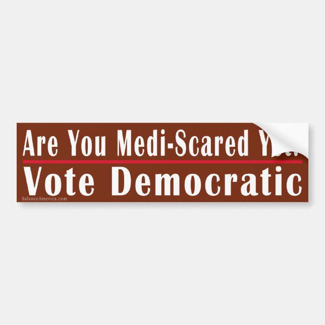 Medi-Scared Bumper Sticker (Front)