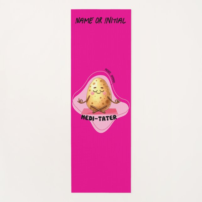 Medi-Tater, Potato Pun | Yoga Mat (Front)
