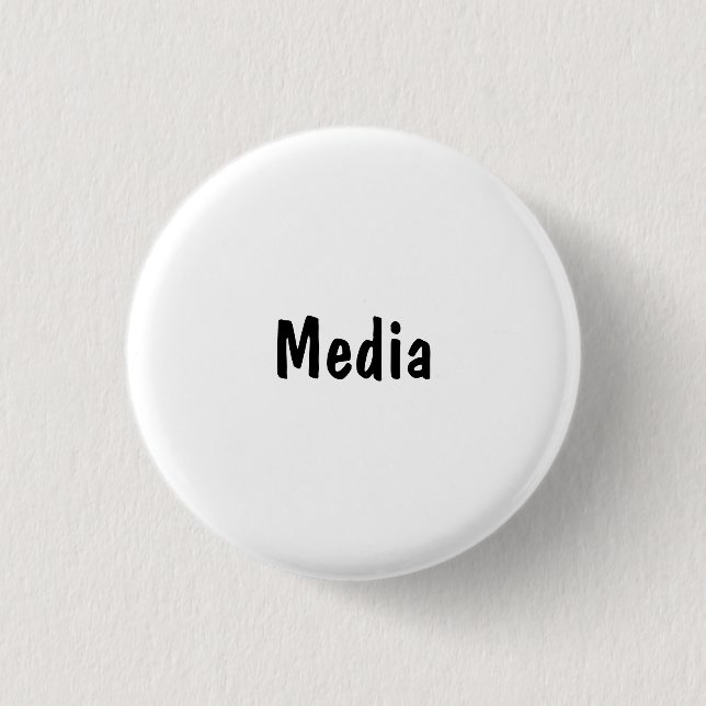 Media 3 Cm Round Badge (Front)