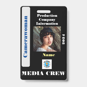 Media Crew Badge ID Badge