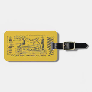 MEDIA Pa.  OPERATING ENGINEER 1889 Road Grader Luggage Tag