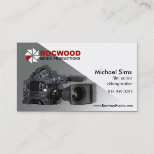 "Media Production" Consultant, Film Editor, Video Business Card