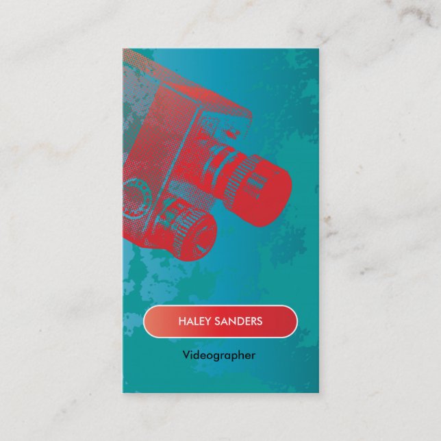 Media Professional Filmaker Business Card (Front)