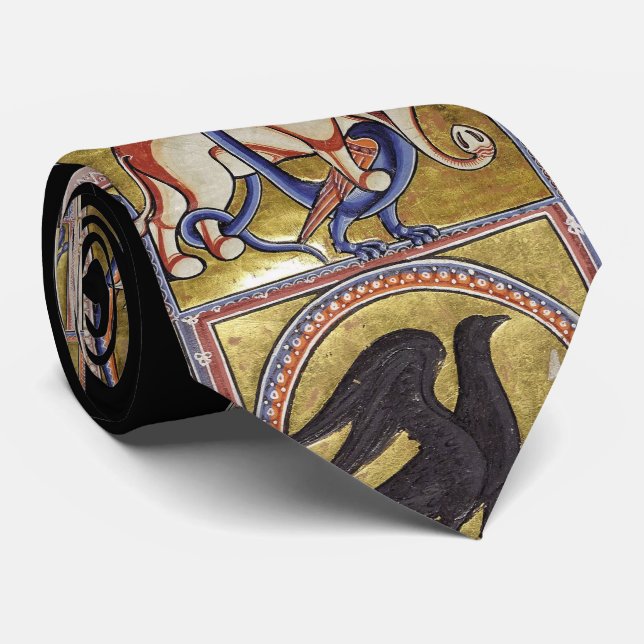 Mediaeval Aberdeen Bestiary Black Tie (Rolled)