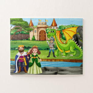 Mediaeval Adventure: Knights and Dragons Jigsaw Puzzle