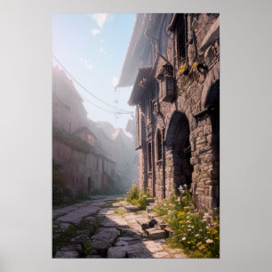 Mediaeval Alley, Exploring the Historic Streets Poster