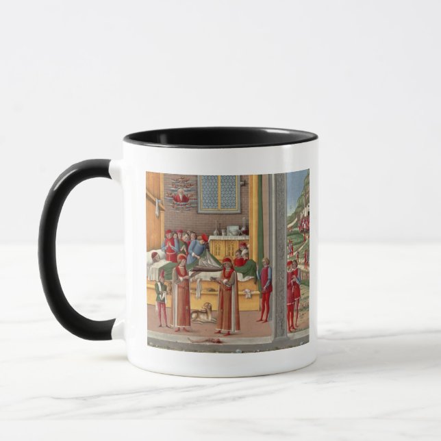 Mediaeval amputation scene mug (Left)