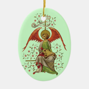 Mediaeval Angel Ceramic Ornament