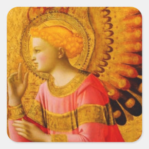 Mediaeval Angel Stickers for Sealing Envelopes