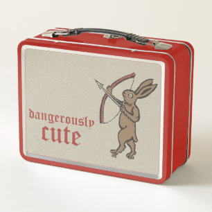Mediaeval Archer Rabbit Metal Lunchbox