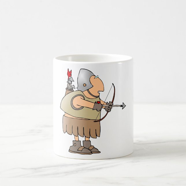 Mediaeval Archer Warrior Funny Knight with Bow Coffee Mug (Creator Uploaded)