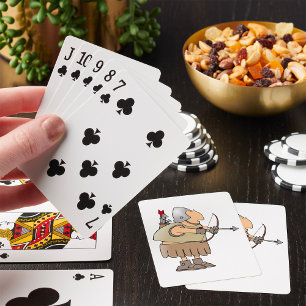 Mediaeval Archer Warrior Funny Knight with Bow Playing Cards