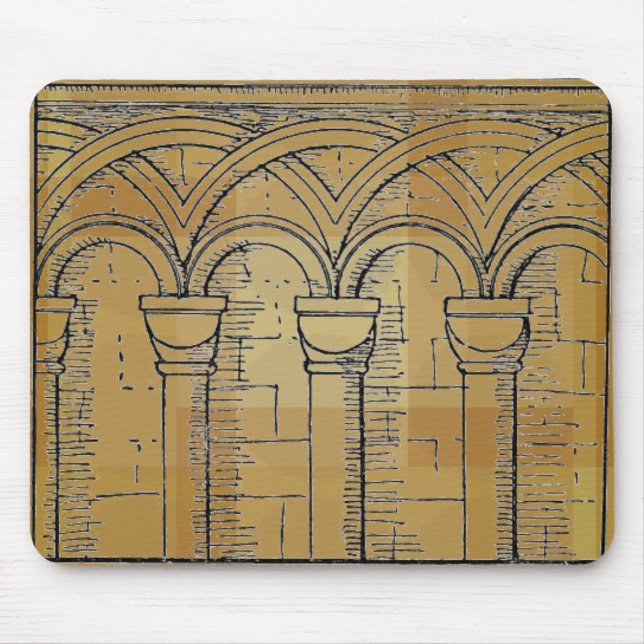 Mediaeval Architecture Mouse Pad (Front)
