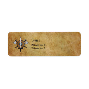 Mediaeval Arms Return Address Label