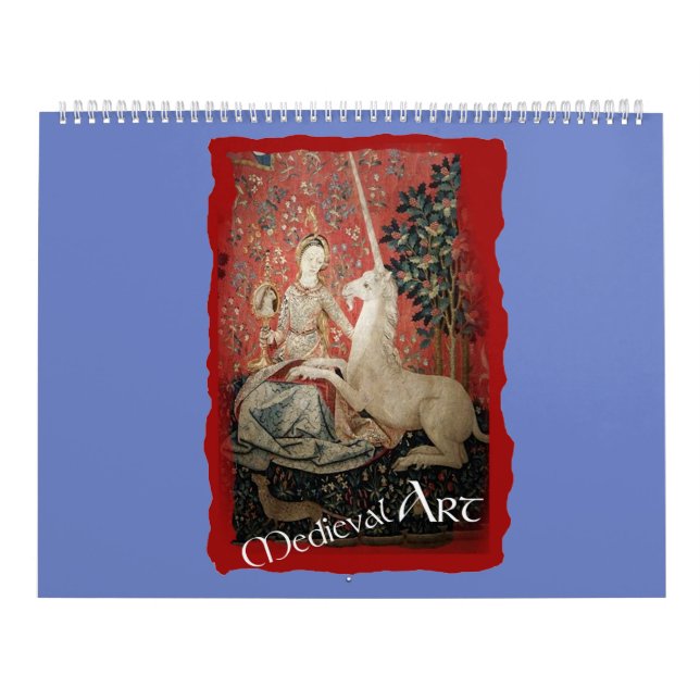 Mediaeval Art - Lady and the Unicorn (by ACCI) Calendar (Cover)