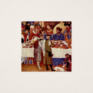 Mediaeval banquet illustration