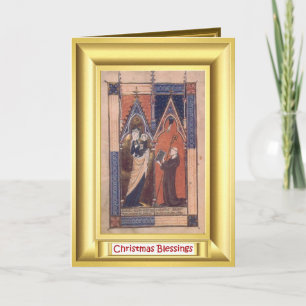 Mediaeval baptism holiday card