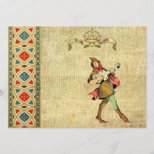 Mediaeval Bard Wedding Invites