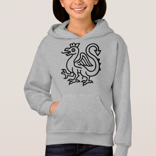 Mediaeval Basilisk Sigil Fantasy Heraldry Mythical (Front)