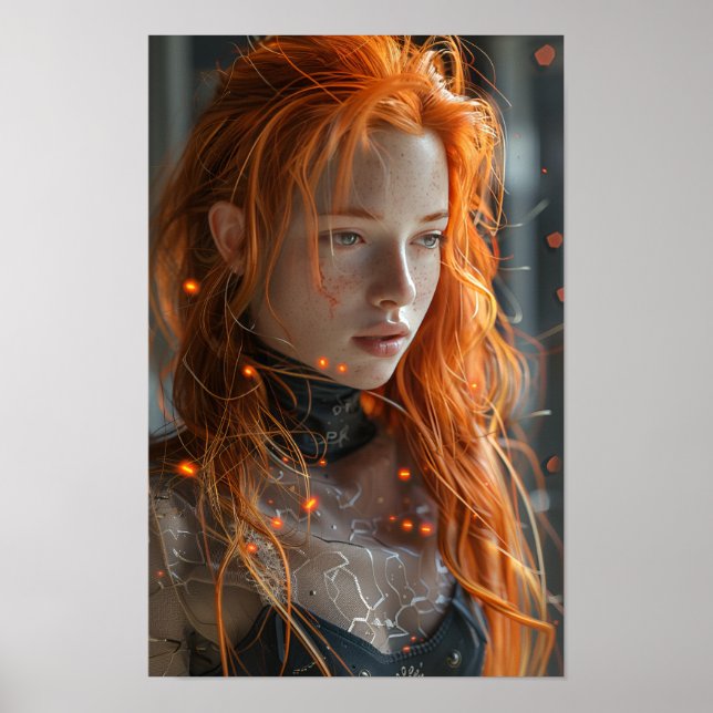 Mediaeval Battle Action Pose Midjourney Fashion De Poster (Front)