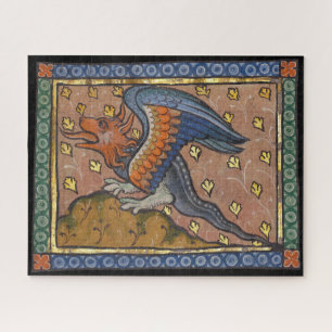 Mediaeval Bestiary Dragon c. 1270 Jigsaw Puzzle