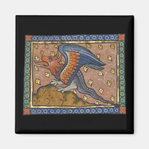 Mediaeval Bestiary Dragon c. 1270 Magnet