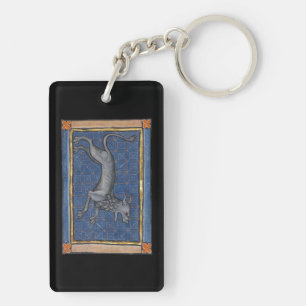 Mediaeval Bestiary Hyena c. 1270 Key Ring