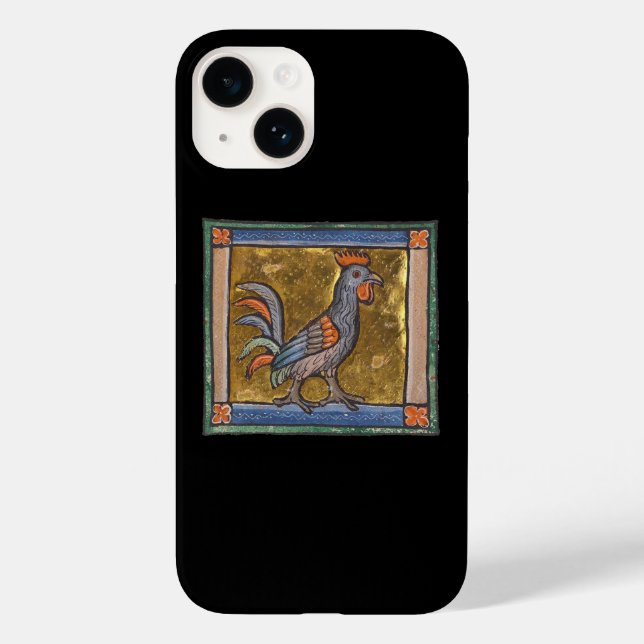 Mediaeval Bestiary Rooster c. 1270 Case-Mate iPhone Case (Back)