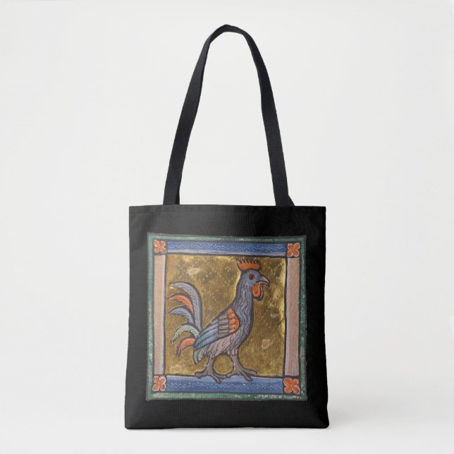 Mediaeval Bestiary Rooster c. 1270 Tote Bag (Front)
