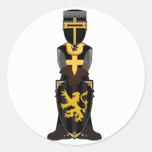 Mediaeval Black Knight Sticker