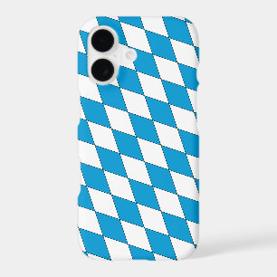 Mediaeval Blue White Bavaria Lozenges Pattern