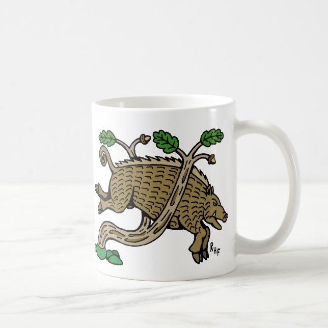 Mediaeval Boar Hunt Coffee Mug (Right)