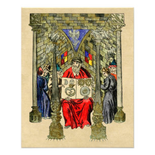 Mediaeval Book of Alchemy Photo Print