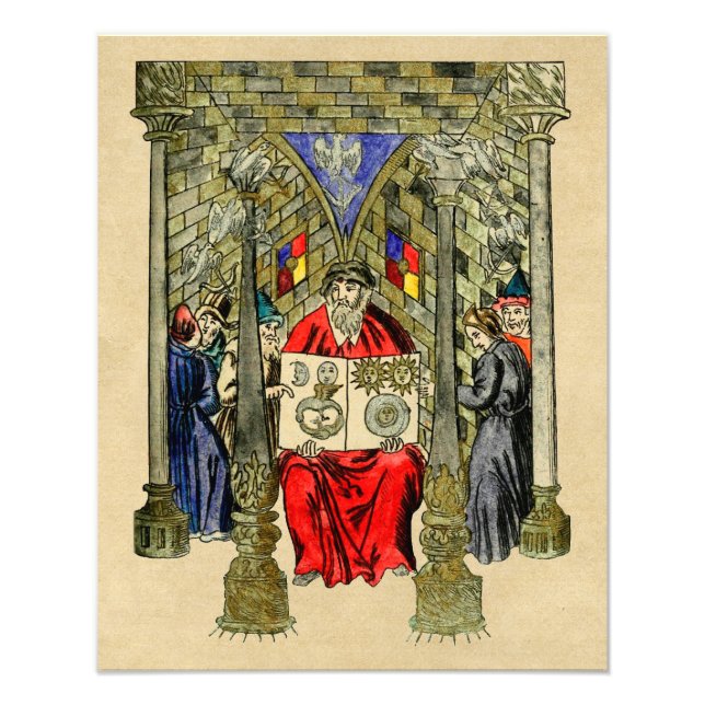 Mediaeval Book of Alchemy Photo Print (Front)