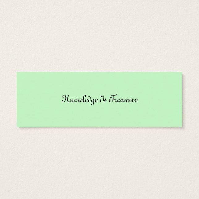 Mediaeval Bookmark Card (Back)