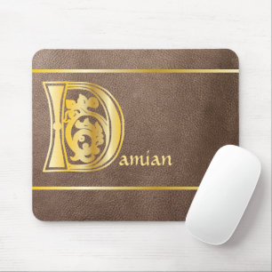 Mediaeval Botanical Decorative Capital D Mouse Pad