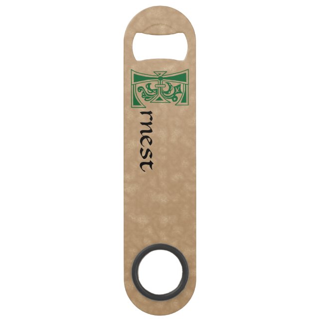 Mediaeval Botanical Decorative Capital E (Front)