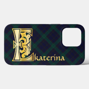 Mediaeval Botanical Decorative Capital E iPhone 13 Pro Case