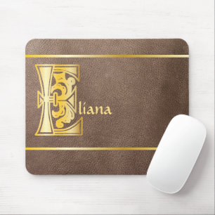 Mediaeval Botanical Decorative Capital E Mouse Pad