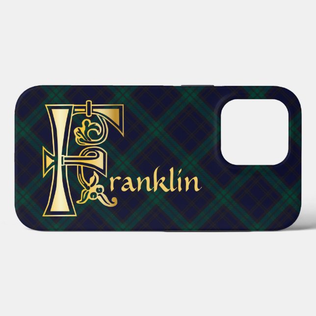 Mediaeval Botanical Decorative Capital F Case-Mate iPhone Case (Back (Horizontal))