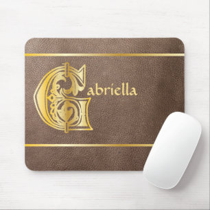 Mediaeval Botanical Decorative Capital G Mouse Pad