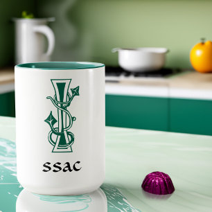 Mediaeval Botanical Decorative Capital I Mug