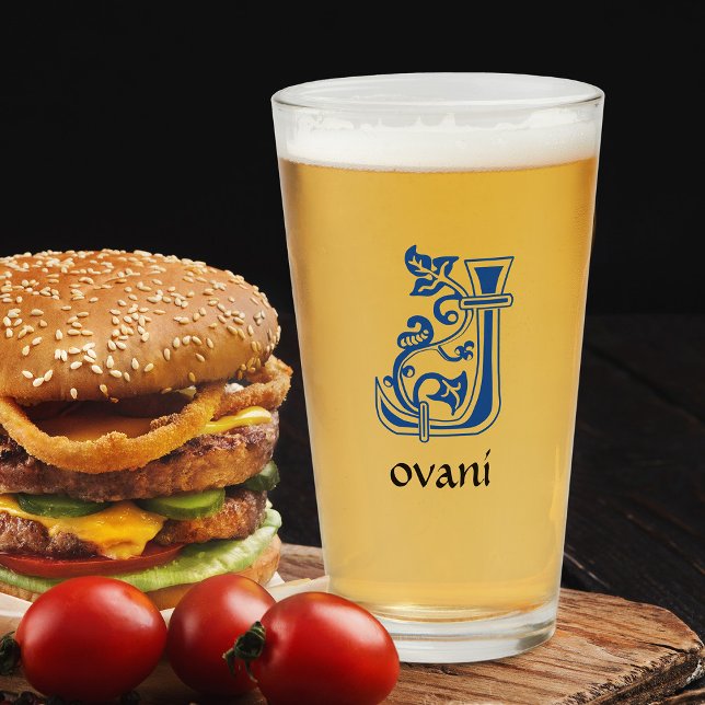 Mediaeval Botanical Decorative Capital J Glass (Creator Uploaded)