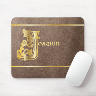 Mediaeval Botanical Decorative Capital J Mouse Pad