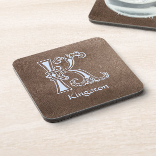 Mediaeval Botanical Decorative Capital K Coaster