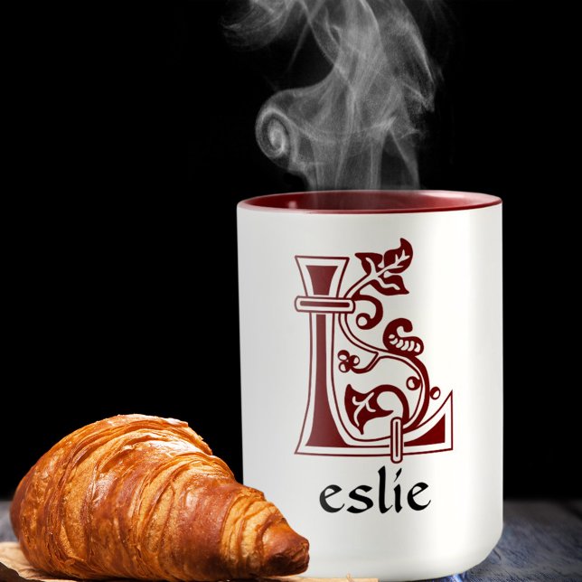 Mediaeval Botanical Decorative Capital L Mug (Creator Uploaded)