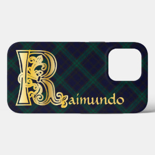 Mediaeval Botanical Decorative Capital R iPhone 13 Pro Case