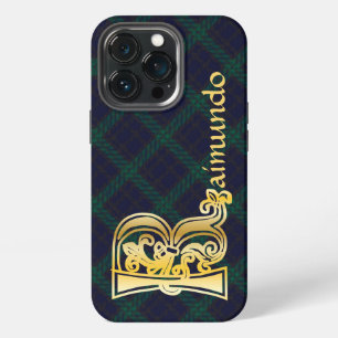 Mediaeval Botanical Decorative Capital R iPhone 13 Pro Case